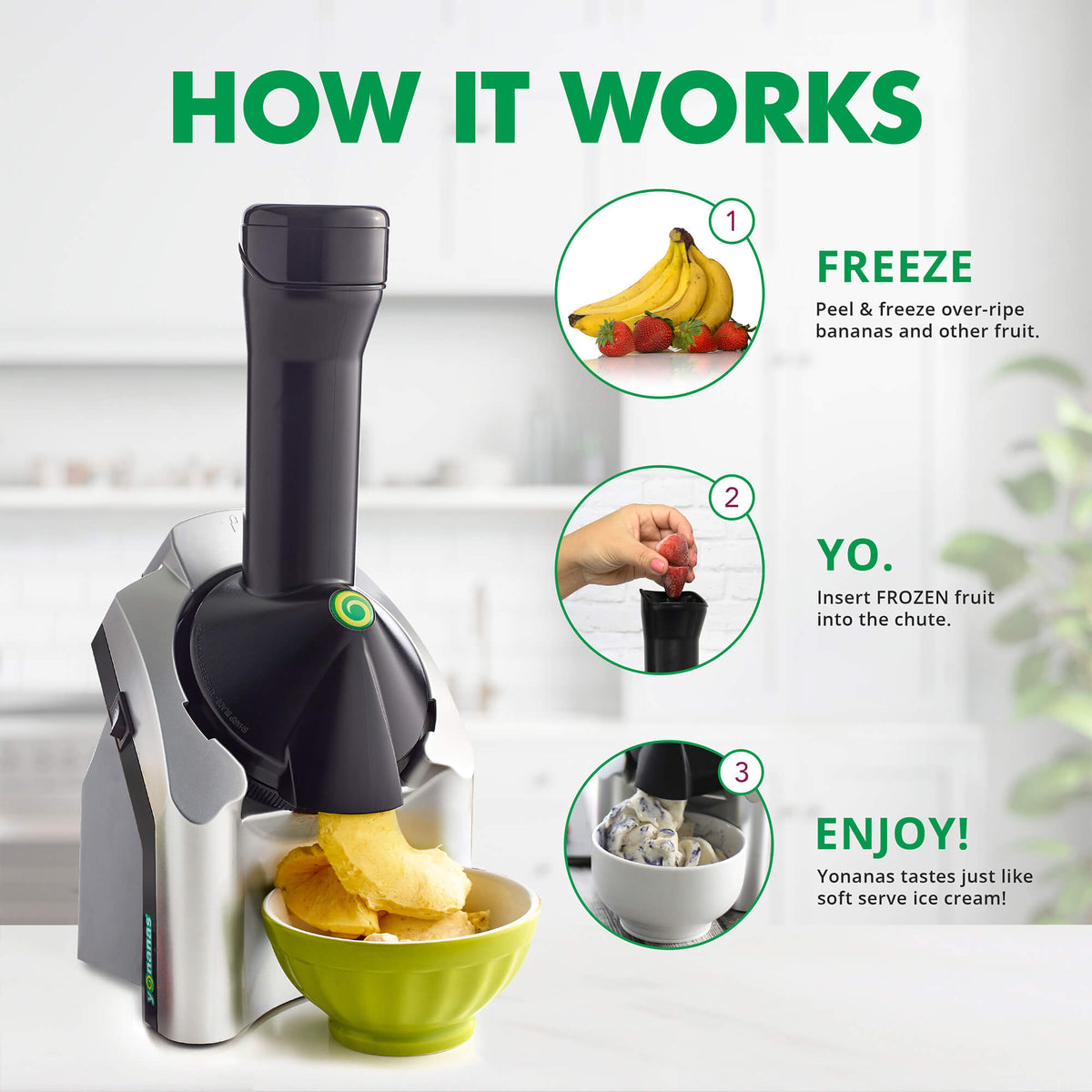 Yonanas Classic avec 36 recettes