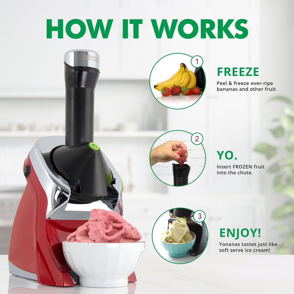 Yonanas Deluxe avec 75 recettes